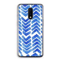 Blauwe pijlen: OnePlus 7 Transparant Hoesje