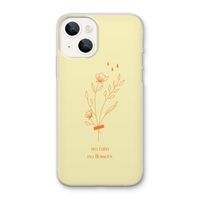 No rain no flowers: iPhone 13 mini Transparant Hoesje
