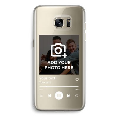 Music Player: Samsung Galaxy S7 Edge Transparant Hoesje