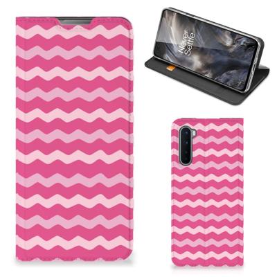 OnePlus Nord | Hoesje met Magneet | Waves Pink