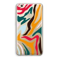 Colored Zebra: Huawei Ascend P8 Lite (2017) Transparant Hoesje