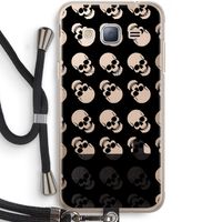 Musketon Skulls: Samsung Galaxy J3 (2016) Transparant Hoesje met koord Musketon Skulls: Samsung Galaxy J3 (2016) Transparant Hoesje met koord