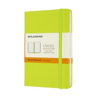 Notitieboek moleskine pocket 90x140 ln hc lem gn