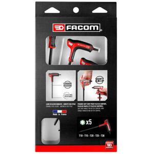 Facom Set van 5 torx sleutels T-handvat- 89TXA.PB