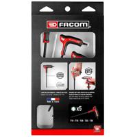 Facom Set van 5 torx sleutels T-handvat- 89TXA.PB