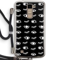 Eye pattern #3: LG K10 (2016) Transparant Hoesje met koord