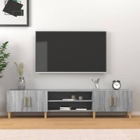 Tv-meubel 180x31,5x40 cm bewerkt hout grijs sonoma eikenkleurig