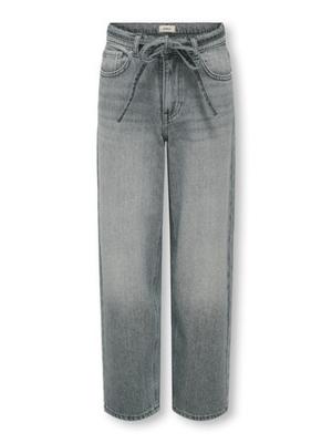 Kids ONLY winter jeansbroek meisjes - grijs - KogGianna - balloon fit