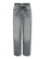 Kids ONLY winter jeansbroek meisjes - grijs - KogGianna - balloon fit
