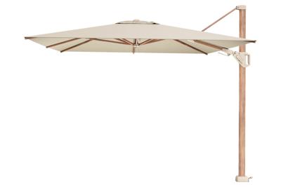 Platinum Challenger T2 zweefparasol premium - 3,5x2,6 m. - Champagne Teak