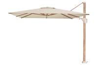 Platinum Challenger T2 zweefparasol premium - 3,5x2,6 m. - Champagne Teak Platinum Challenger T2 zweefparasol premium - 3,5x2,6 m. - Champagne Teak