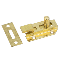 Waelbers Profielschuif met bocht 25x40mm messing - 10 Stuk(s) - 145068.05