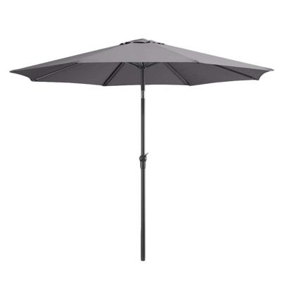 Leen Bakker - Parasol Dorado - Antraciet - Ø300 Cm - Polyester/Aluminium - Grijs