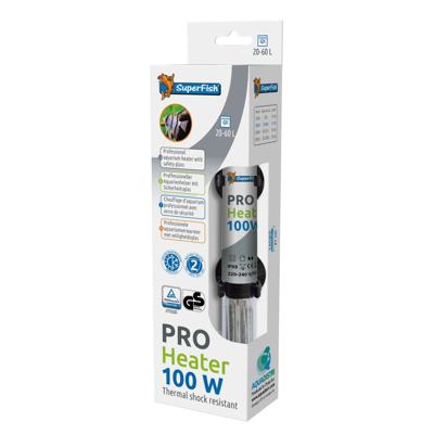 Superfish Pro Heater 100w - Compacte Aquariumverwarmer, 21cm voor 20-60L - Veilig Borosilicaat Glas