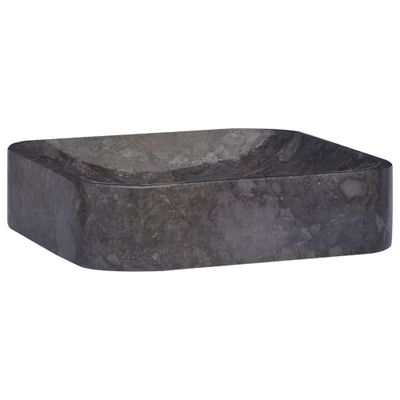 VidaXL Gootsteen 40x40x10 cm marmer zwart
