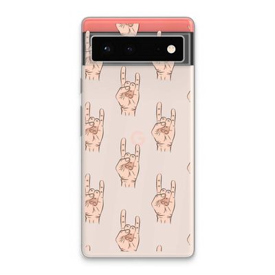 Rock: Google Pixel 6 Transparant Hoesje