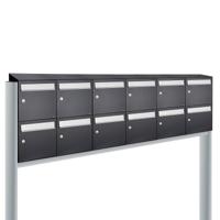 Allux Flow Set 6-Breed, 2-Hoog Met Dak Op Statief Zwart - 40040070_6x2ds