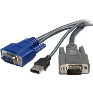 StarTech.com 1,80m ultradunne 2-in-1 USB VGA KVM-kabel