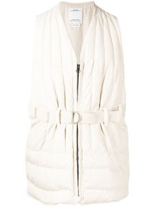 visvim gilet matelassé à taille ceinturée - Blanc