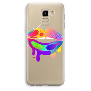 Lip Palette: Samsung Galaxy J6 (2018) Transparant Hoesje