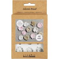 Creativ Company Siliconen vormen, madeliefjes, h: 0,5 cm, l: 2-2,5 cm, 1 stuk