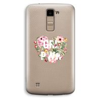 GRL PWR Flower: LG K10 (2016) Transparant Hoesje