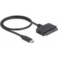 DeLOCK 63803 tussenstuk voor kabels USB C 22-pin SATA Zwart - thumbnail
