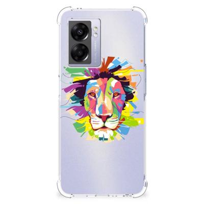 OPPO A77 5G | A57 5G Stevig | Bumper Hoesje | Lion Color OPPO A77 5G | A57 5G Stevig | Bumper Hoesje | Lion Color