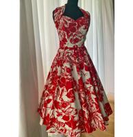 Vivien Of Holloway Halterneck Red Oasis Dress -S | 32% korting