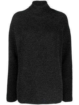 P.A.R.O.S.H. pull en cachemire à col roulé - Gris