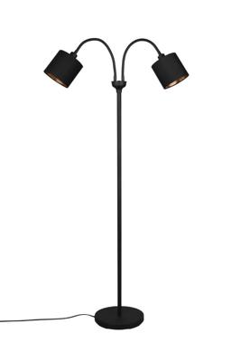 Trio VloerlampTommy 2-lichts zwart - R46332079