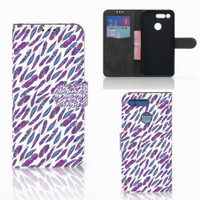 Honor View 20 Telefoon Hoesje Feathers Color - thumbnail