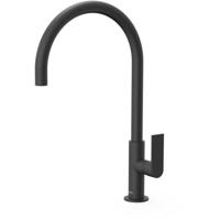 Keukenkraan Tres Loft | Opbouw | 360° Draaibaar | Mengkraan | 1-hendel | Rond | Zwart mat