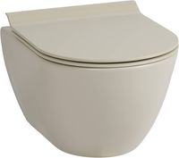 Ben Segno hangtoilet met toiletbril compact Xtra glaze+ Free flush mat beige - thumbnail