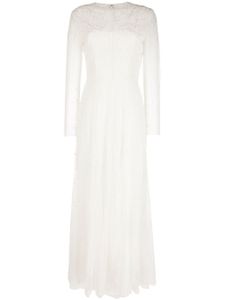 Philosophy Di Lorenzo Serafini robe en tulle à manches longues - Blanc