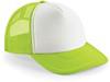 Beechfield CB645 Vintage Snapback Trucker Cap - Lime Green/White - One Size