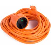 Benson Verlengsnoer/ verlengkabel - oranje - 10 m - 2500 w