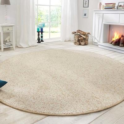 Vloerkleed Rond Wool - Creme maat: xcm - materiaal: Polypropyleen - Dekbed-Discounter.nl