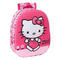 Kinderrugzak Hello Kitty Roze 27 x 33 x 10 cm 3D