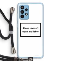 Alone: Samsung Galaxy A52 Transparant Hoesje met koord