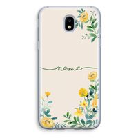 Gele bloemen: Samsung Galaxy J5 (2017) Transparant Hoesje