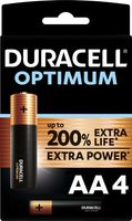 Duracell Optimum Alkaline AA batterijen - 4 stuks