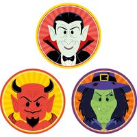 30x Halloween onderzetters duivel/heks/vampier