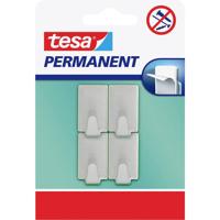 tesa tesa® permanente haak rechthoekig S metaal Inhoud: 1 stuk(s)