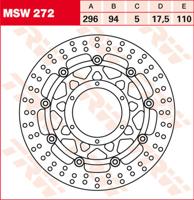 TRW Remschijf, remschijven voor de moto, MSW272