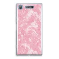 Abstract Painting Pink: Sony Xperia XZ1 Transparant Hoesje