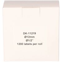 FLWR Brother DK-11219 12 mm x 12 mm wit labels - thumbnail