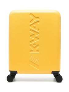 K Way Kids valise à logo embossé - Jaune