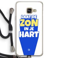 Laat de zon in je hart: Samsung Galaxy A3 (2016) Transparant Hoesje met koord