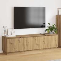 TV-kast met LED artisanaal eikenkleurig 180 x 38 x 49 cm